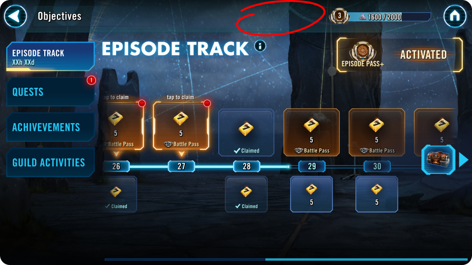 Before — credit cap warning