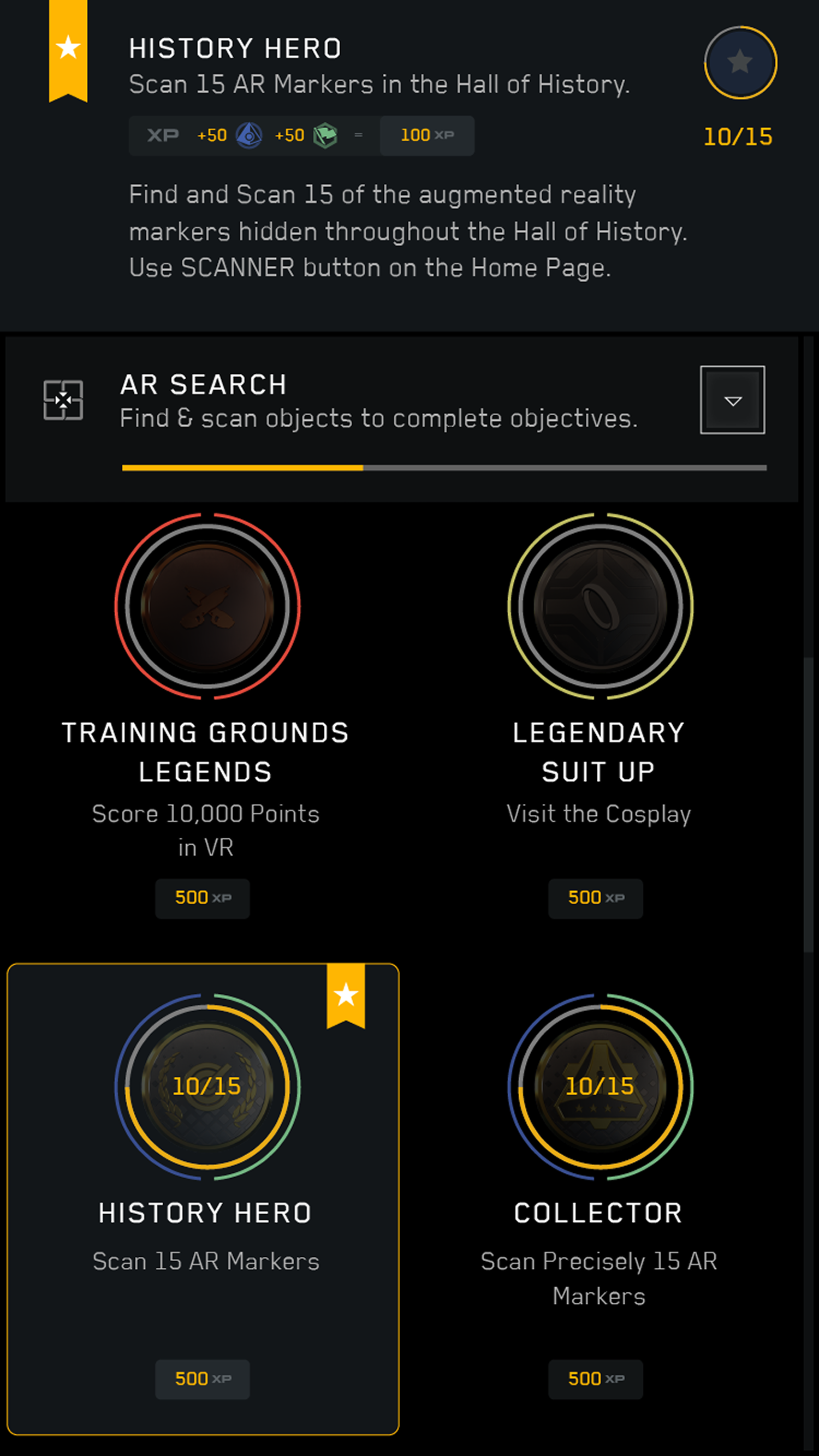 Challenges — AR marker hunt