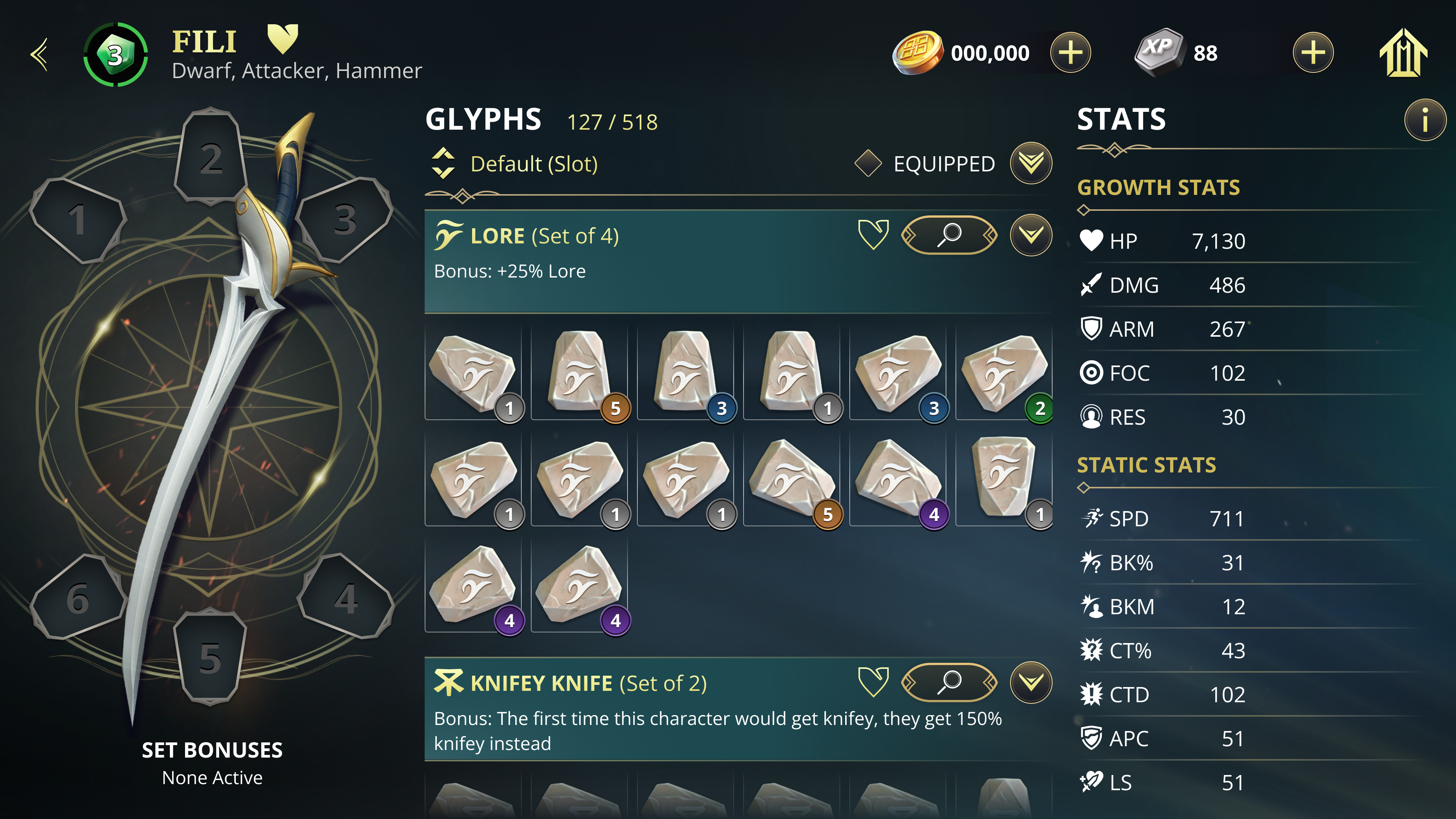 Tap the empty slot in the weapon widget