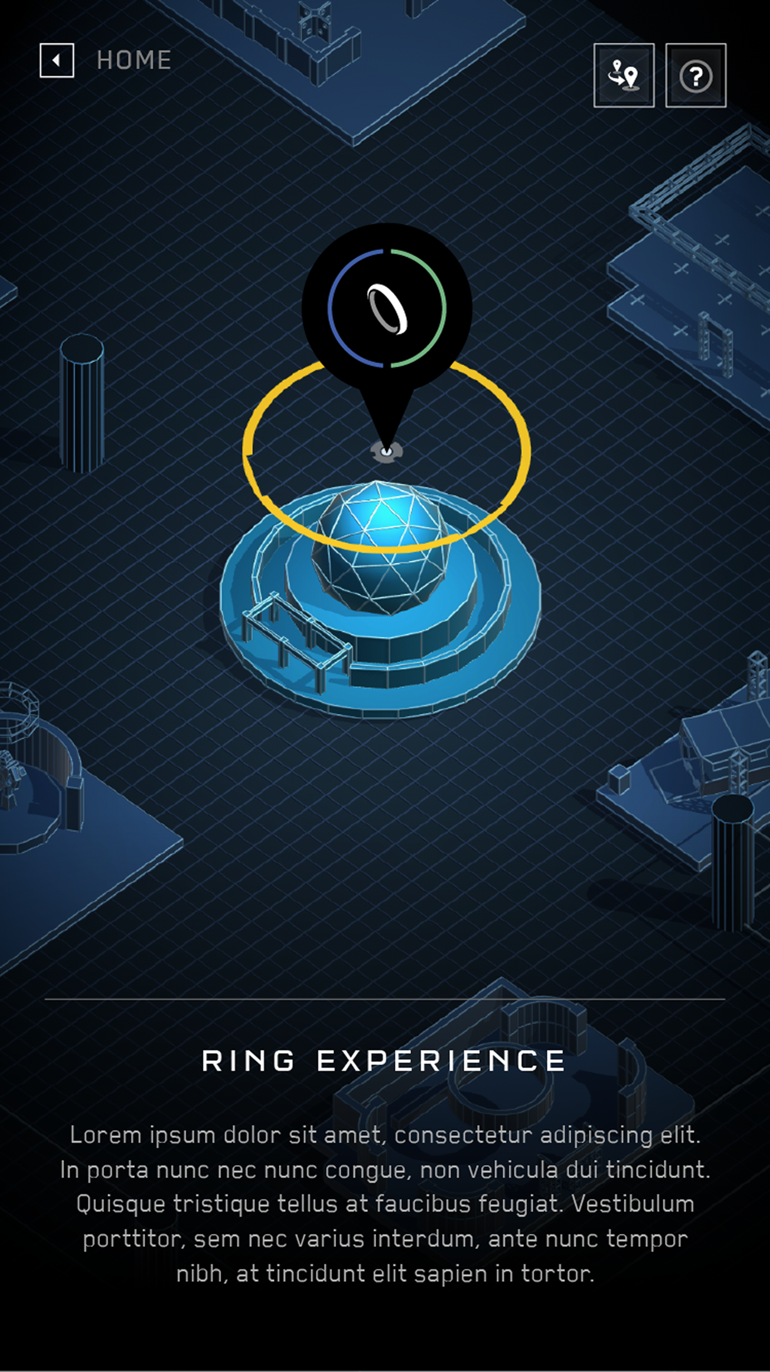 3D floor map — attraction detail