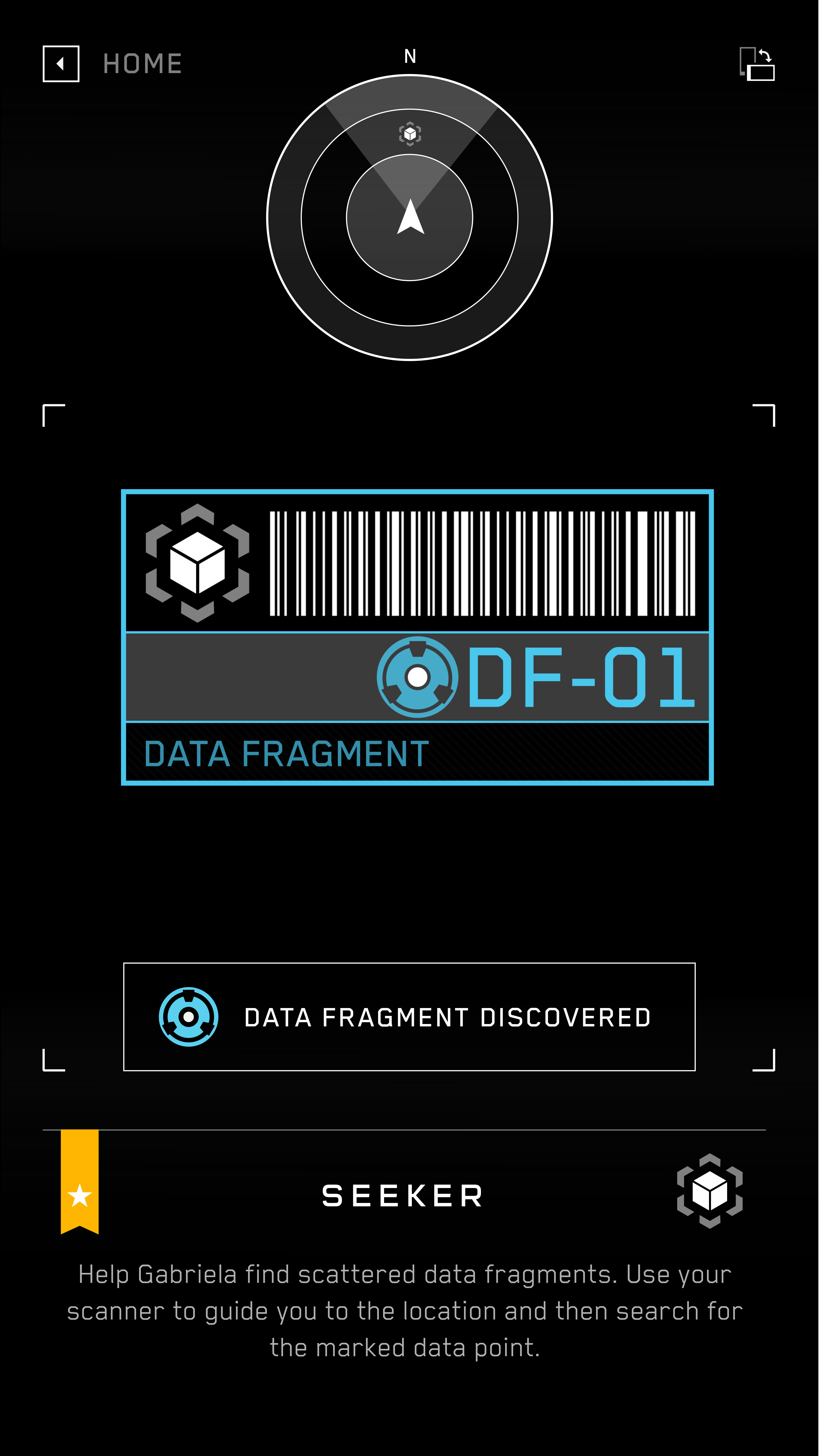 Scanner UI — AR overlay