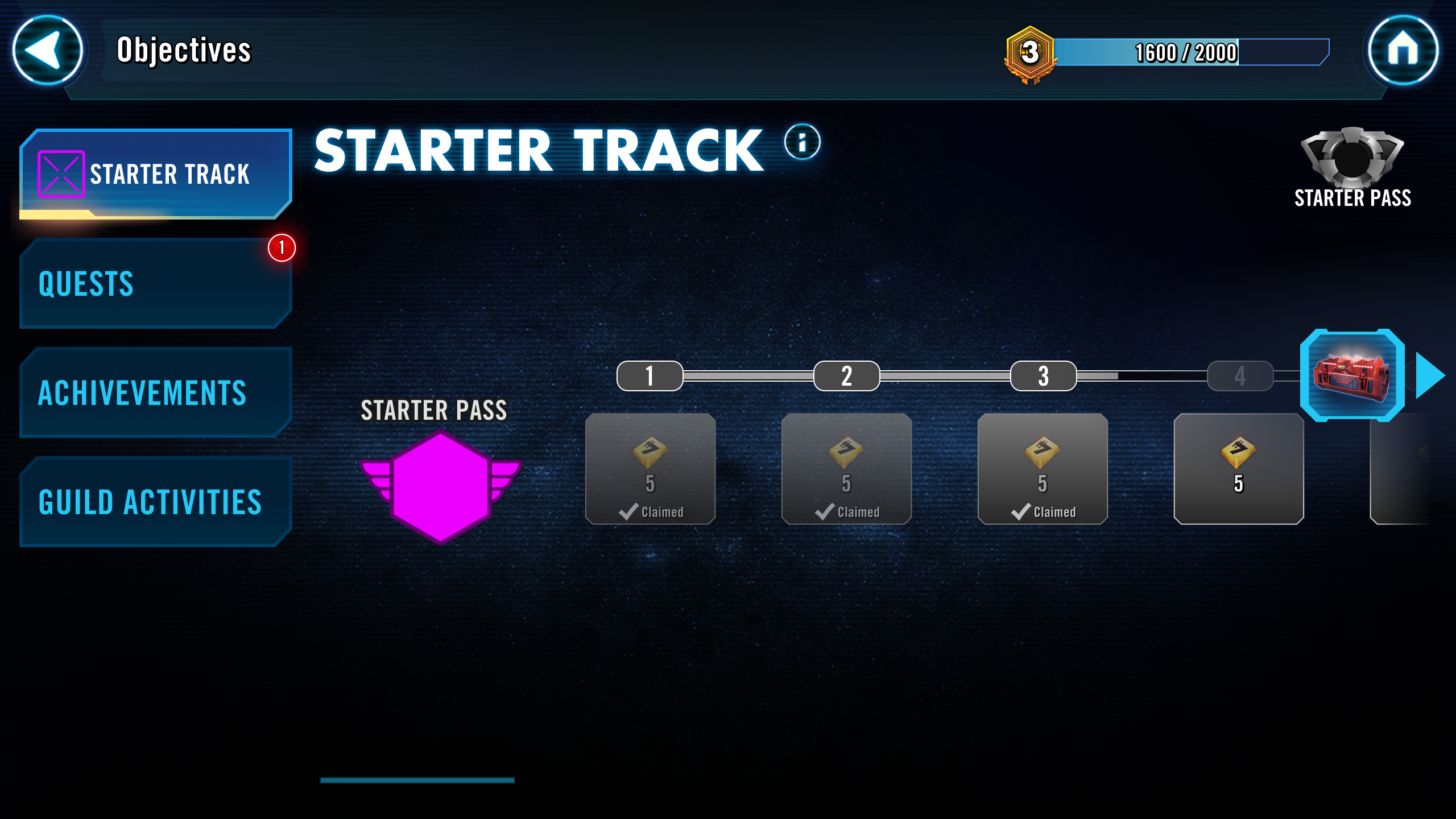 Starter Pass concept